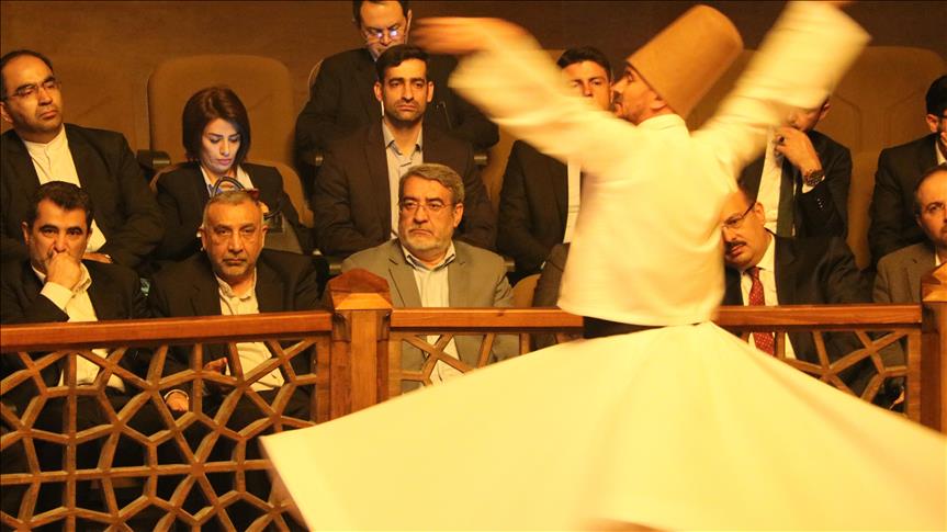 بازدید وزیر کشور از مراسم گروه سماع تصوف در ترکیه +عکس
