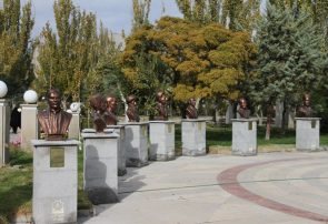 نصب سردیس ۱۴ تن از شعرای آیینی در پارک طوبی تبریز