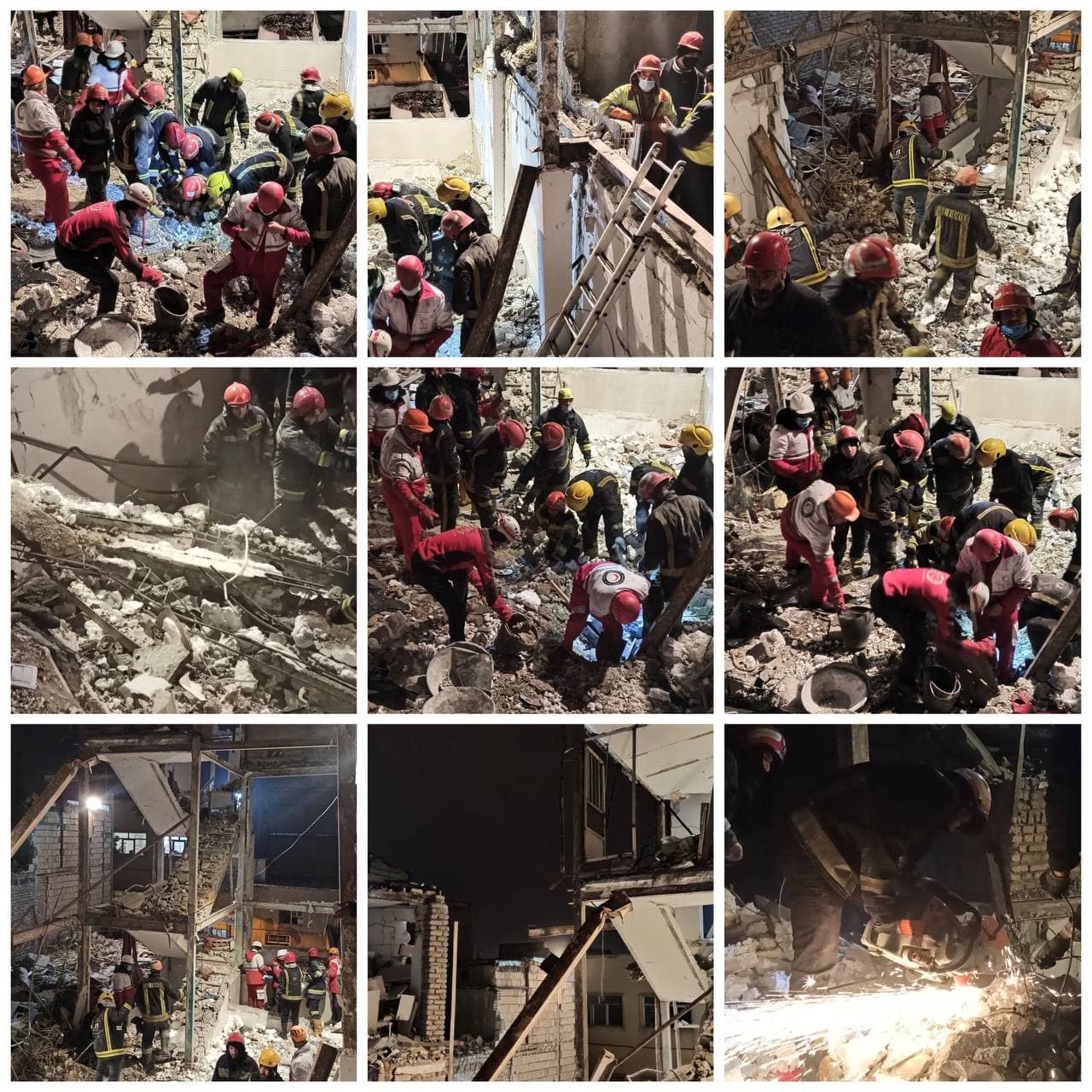 ۳ فوتی و ۱۰ مصدوم درانفجار و تخریب ساختمان مسکونی در تبریز
