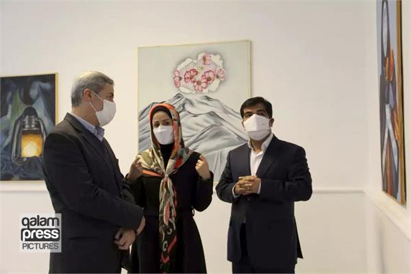 افتتاح نمایشگاه زمزمه حضور با  حضور مدیرکل فرهنگ و ارشاد اسلامی