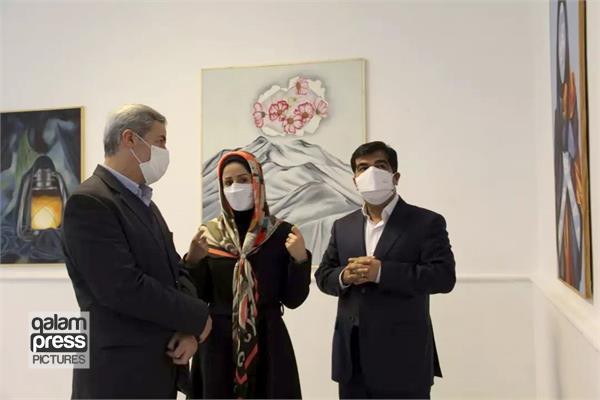 افتتاح نمایشگاه زمزمه حضور با حضور مدیرکل فرهنگ و ارشاد اسلامی