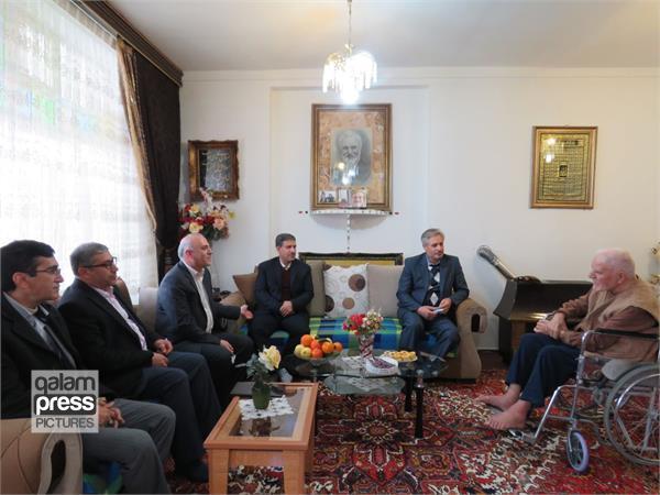 دیدار نوروزی فرماندار و رییس اداره فرهنگ و ارشاد اسلامی با اساتید ادب و فرهنگ