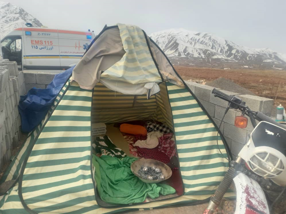۱۰ نفر مسموم براثر مونوکسید کربن داخل چادر در شهرستانهای جلفا و مرند