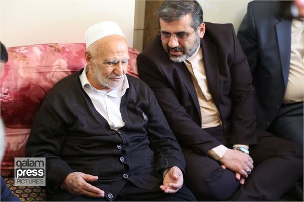 دیدار وزیر فرهنگ و ارشاد اسلامی با استاد کریمی‌مراغه‌ای