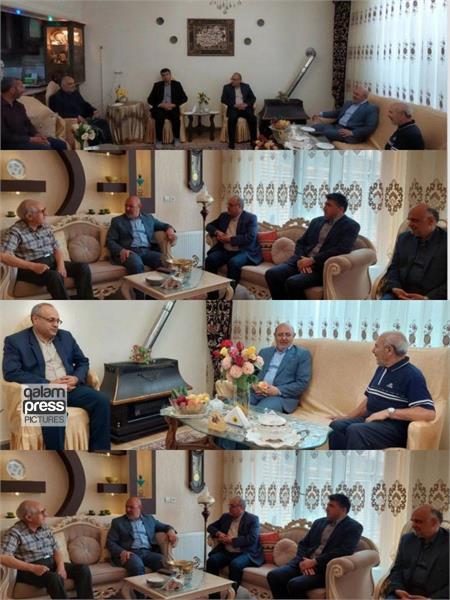 دیدار فرماندار اهر با دو پیشکسوت خبر این شهرستان