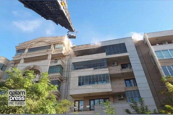 یک مصدوم در آتشسوزی منزل مسکونی در الهی پرست