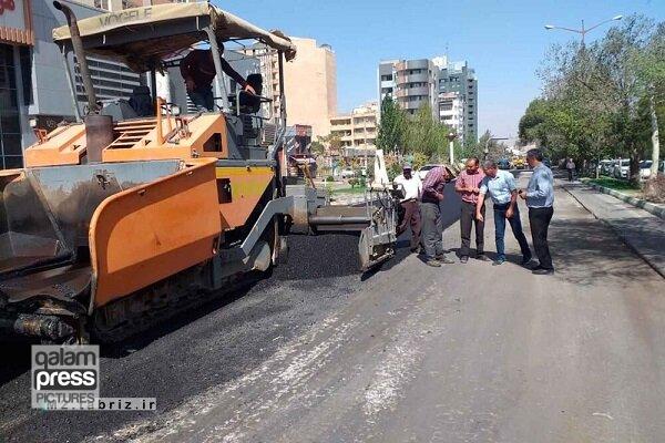 آسفالتریزی چهار هزار و ۵۲۵ تنی شهرداری تبریز طی هفته گذشته