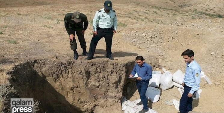 دستگیری عامل حفاری غیرمجاز در شهرستان ملکان