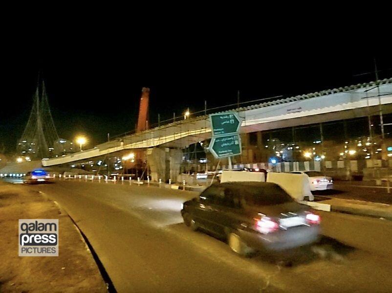 اتمام عرشهگذاری روگذر ضلع شمالی میدان شهید فهمیده