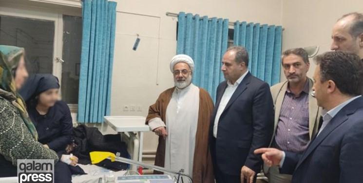 مدیرکل آموزش و پرورش آذربایجان شرقی به بیمارستان سینا تبریز رفت