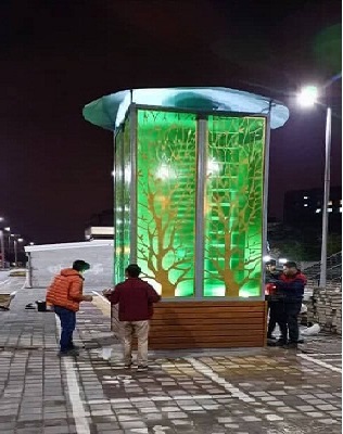 نصب نخستین درخت مصنوعی در تبریز / تصفیه سالانه ۶۱ میلیون متر مکعب هوا