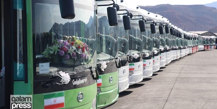 رونمایی و بهره‌برداری از ۱۲۸ دستگاه اتوبوس در تبریز با حضور وزیر کشور