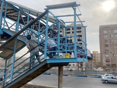 پروژه تعمیرات و نگهداری پل‌های عابر پیاده در شرق تبریز آغاز شد