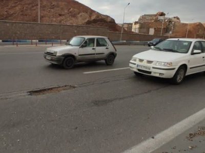 فیلم| ارتفاع چاله‌ها بالاتر از سقف بیمه شهری
