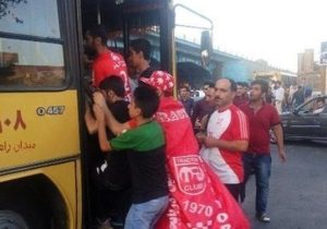 سرویسدهی اتوبوسرانی تبریز به هواداران تراکتور