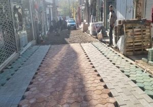 سنگفرش و مناسبسازی ۲۱ هزار و ۲۰۰ مترمربع از معابر منطقه ۱۰