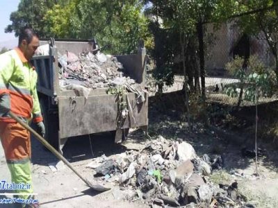 جمع آوری بیش از ۲۸ هزار تن زباله از سطح حوزه جنوب غرب تبریز