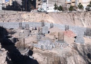 تداوم عملیات عمرانی احداث فرهنگسرای بانوان توسط شهرداری منطقه ۲