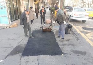 لکه گیری آسفالت خیابانهای والمان، حیدرزاده و فردوسی