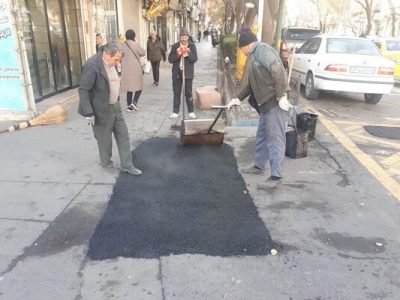 لکه گیری آسفالت خیابان‌های والمان، حیدرزاده و فردوسی