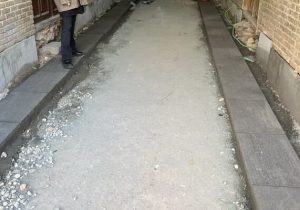 آغاز عملیات اجرای سنگفرش ورودی کاروانسرای امیر