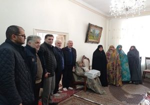 دیدار شهردار منطقه ۱۰ تبریز با خانواده معظم شهیدان «کاظم و ساجد کاظمی راشد »