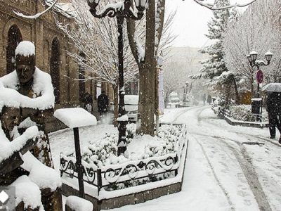 برف مدارس تبریز را غیرحضوری کرد