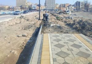 جدول گذاری کوی امام زمان(عج) در شهرک طالقانی به طول ۴۰۰ متر