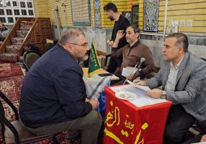 حضور شهردار منطقه ۸ در مسجد سید الشهدا و رسیدگی به مشکلات مردمی