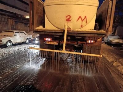 رضایت ۷۲ درصدی شهروندان تبریز از محلول پاشی و برفروبی اخیر معابر