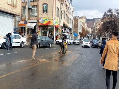آغاز اجرای اصلاح هندسی در تقاطع خیابان ستارخان و ثقه الاسلام شمالی