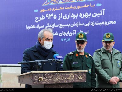 ۹۳۵ طرح محرومیتزدایی آذربایجان شرقی با دستور رئیس جمهور افتتاح شد