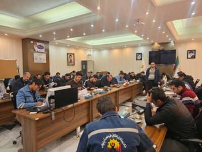 برگزاری  مرحله دوم آزمون دوره آموزشی "دستور العمل ثابت بهره برداری"در برق تبریز