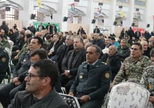 حضور محمد خانی مدیرعامل، معاونین و تعدادی از همکاران شرکت آب و فاضلاب استان در مراسم گرامیداشت  سالگرد شهادت سردار سرافراز اسلام شهید حاج قاسم سلیمانی