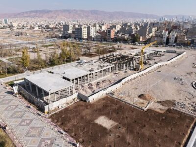طراحی پل عابر پیاده رمپی خیابان آزادی با رویکرد تاریخی پارک باغشمال