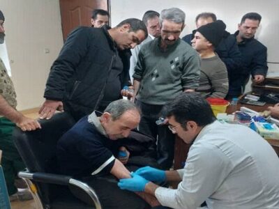 انجام آزمایشات ادواری پرسنل خدمات شهری منطقه ۱۰ تبریز