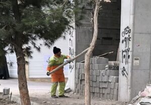 مصالح ساختمانی از معابر بافت مرکزی تبریز جمع آوری شد