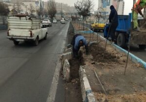 اصلاح و ساماندهی جداول مسیر دروازه به طرف میدان بسیج