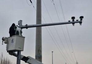 نصب دوربین کنترل سرعت در اتوبان پاسداران تبریز