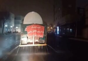 روانسازی ترافیکی معابر منطقه یک تبریز با پاشش به موقع محلول