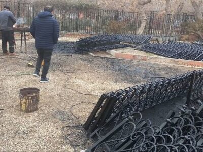 ساخت و نصب ۱۰ هزار متر نرده فضای سبز توسط شهرداری منطقه ۸