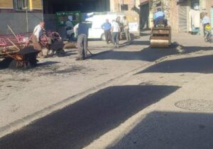 بهره‌مندی از ۹۰۸ تن آسفالت برای لکه‌گیری معابر جنوب‌غرب تبریز از ابتدای سال جاری