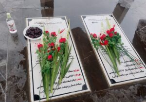 غبارروبی گلزار شهدای آرامستان قراملک