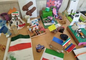 برپایی نمایشگاه دست‌سازه‌های کودکان به مناسبت هفته فرهنگی تبریز در فرهنگسرای ارم