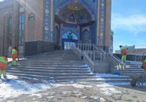 پیرامون مساجد و حسینیه‌های تبریز پاکسازی و بهسازی می شوند