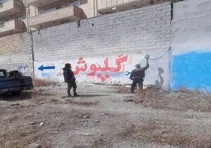 امحای دیوارنویسی‌های تبلیغاتی در مسیر جاده تهران و مرزداران با اجرای طرح استقبال از بهار