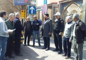 شناسایی نقاط حادثه خیز محدوده مرکزی شهر با همراهی پلیس
