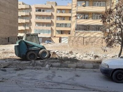 تسطیح، پاکسازی و نخاله‌برداری از زمین‌های خالی محلات تبریز