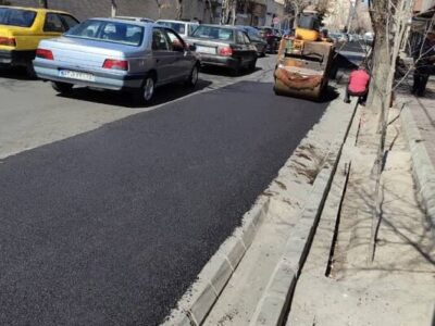 لکه گیری و آسفالت ریزی خیابان شهید بهشتی