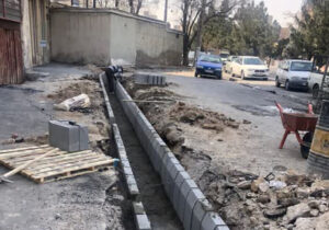 نوسازی  ۳۰۰۰ متر طولی جداول خیابان ابوذر